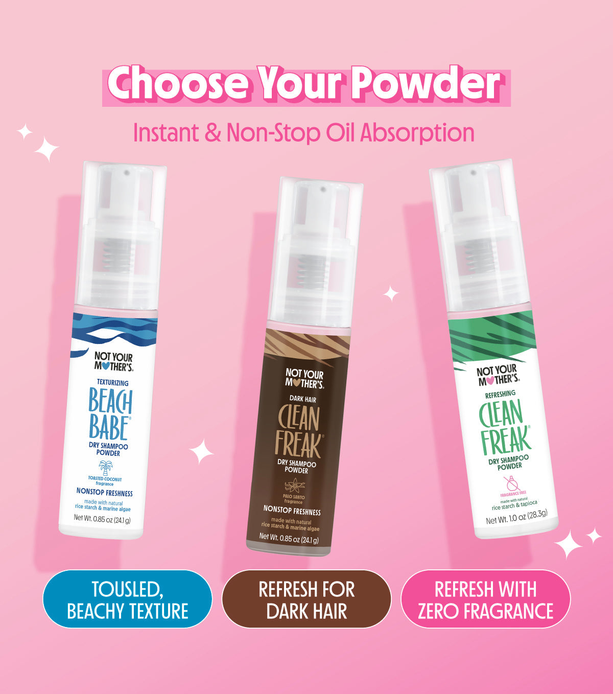 Dark Hair Dry Shampoo Powder